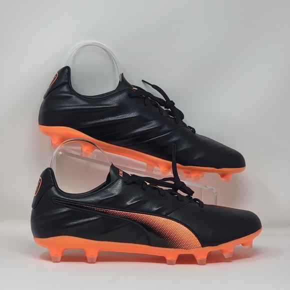 Puma King Pro 21 FG Mens Size 8.5 Soccer Cleats Black Orange Style 106549-04 New - Picture 2 of 11
